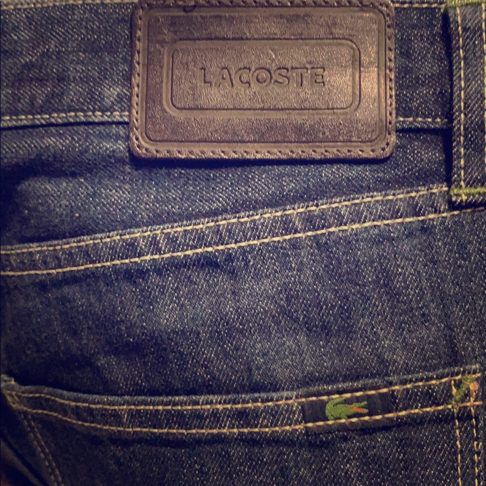 New Lacoste Avian Dark Blue Jeans - size 34